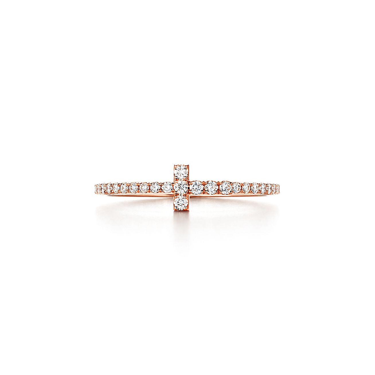 18K Tiffany Diamond Wire Ring