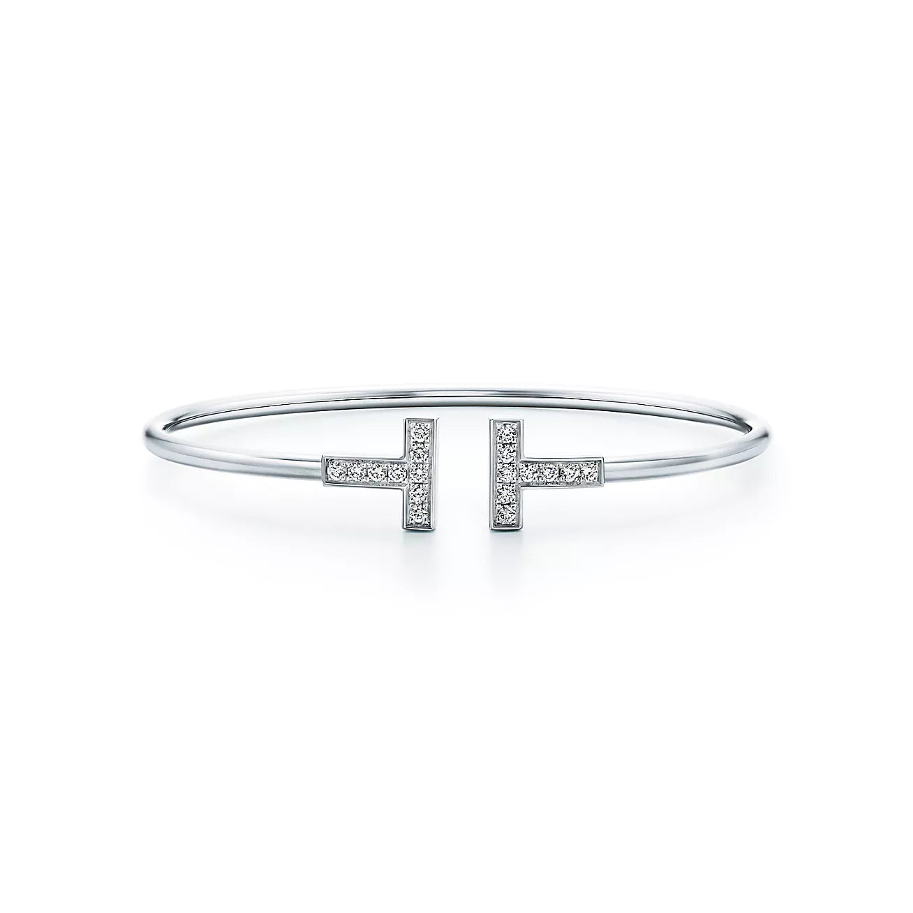 18K Tiffany Diamond Wire Bracelet