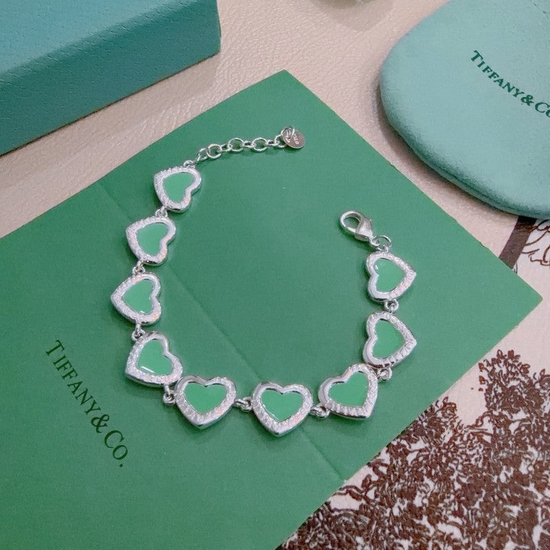 18K Return to Tiffany Pink Heart Tag Bracelet