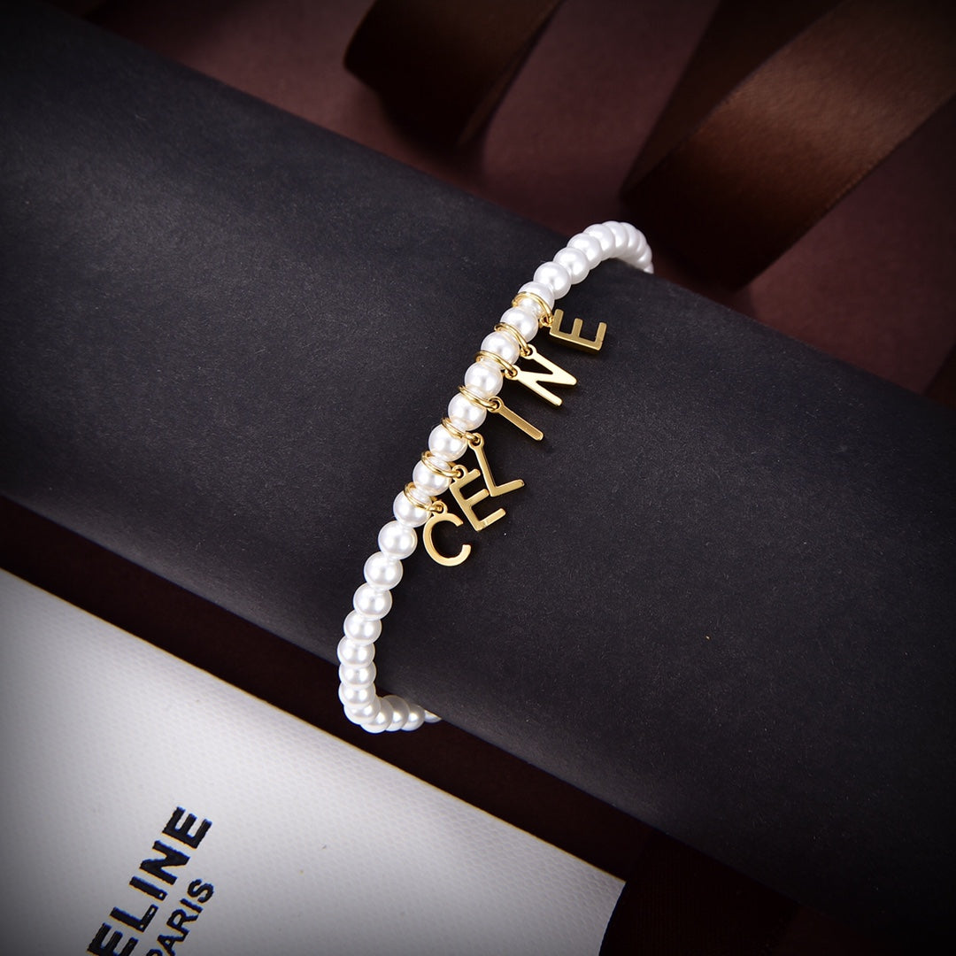 18K Celine Paris Pearl Necklace