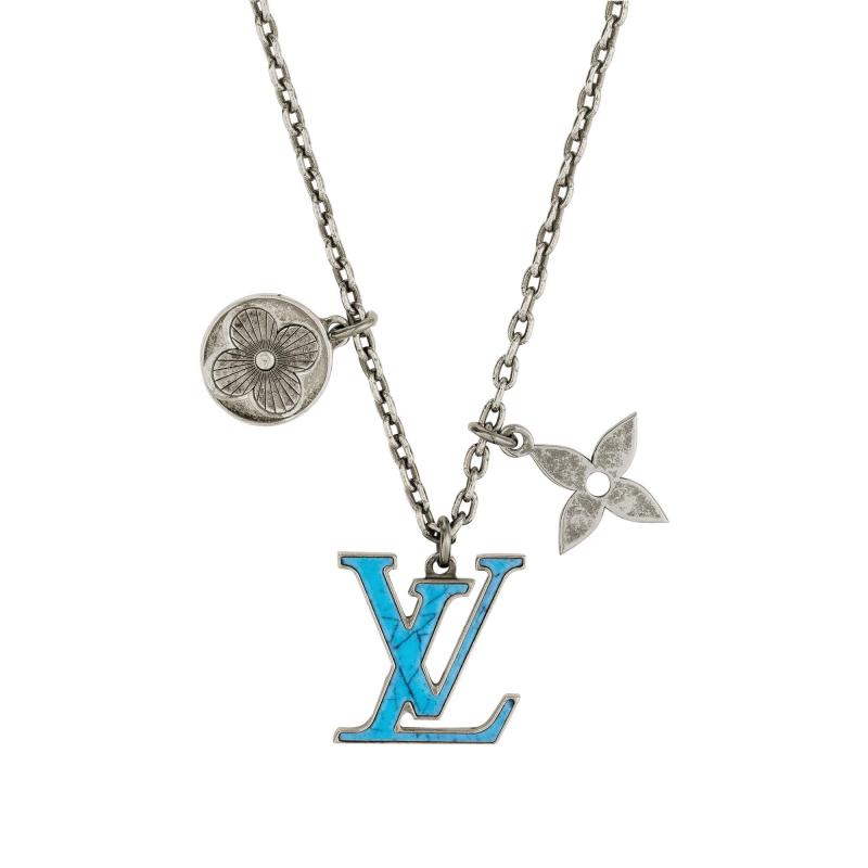 18K Louis Vuitton Blue Turquoise Necklace